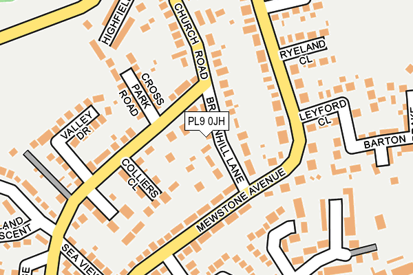 PL9 0JH map - OS OpenMap – Local (Ordnance Survey)