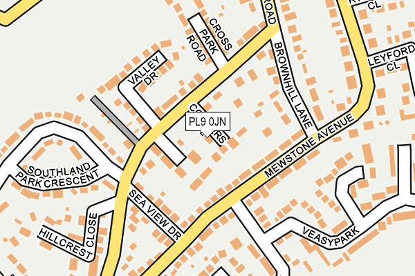 PL9 0JN map - OS OpenMap – Local (Ordnance Survey)