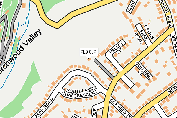 PL9 0JP map - OS OpenMap – Local (Ordnance Survey)