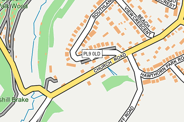 PL9 0LD map - OS OpenMap – Local (Ordnance Survey)