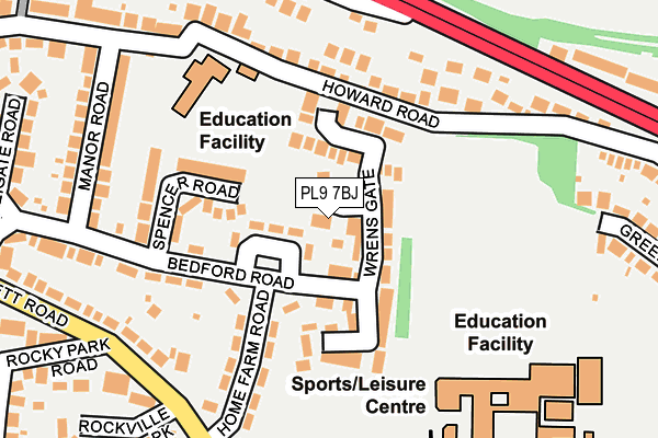 PL9 7BJ map - OS OpenMap – Local (Ordnance Survey)