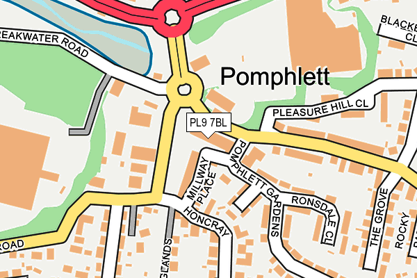 PL9 7BL map - OS OpenMap – Local (Ordnance Survey)