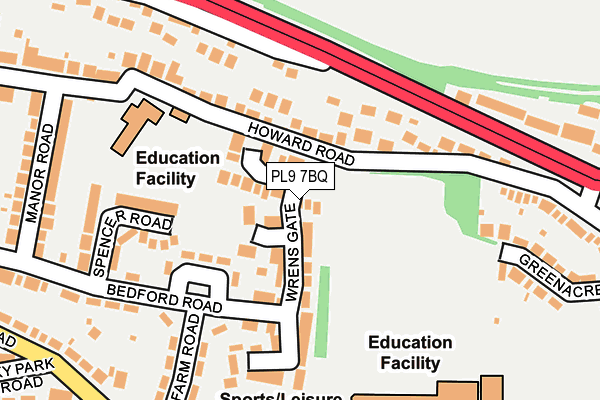 PL9 7BQ map - OS OpenMap – Local (Ordnance Survey)