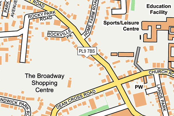 PL9 7BS map - OS OpenMap – Local (Ordnance Survey)