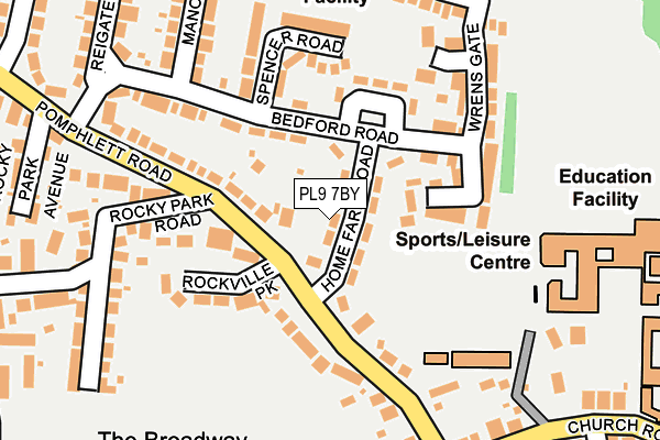 PL9 7BY map - OS OpenMap – Local (Ordnance Survey)