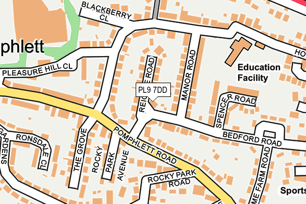 PL9 7DD map - OS OpenMap – Local (Ordnance Survey)