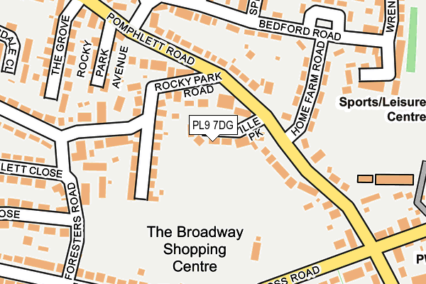 PL9 7DG map - OS OpenMap – Local (Ordnance Survey)