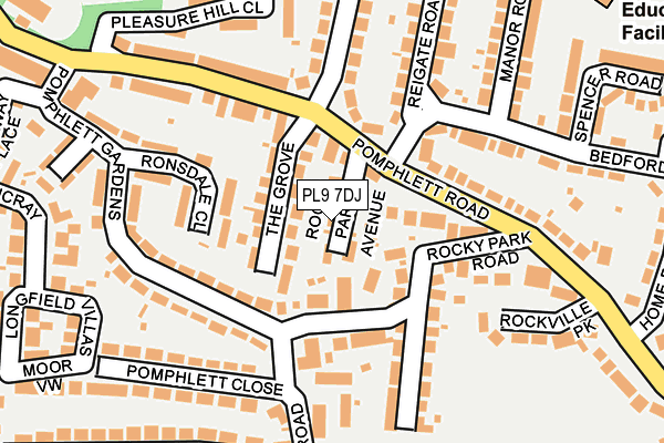 PL9 7DJ map - OS OpenMap – Local (Ordnance Survey)
