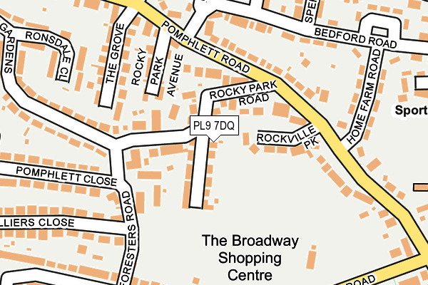 PL9 7DQ map - OS OpenMap – Local (Ordnance Survey)
