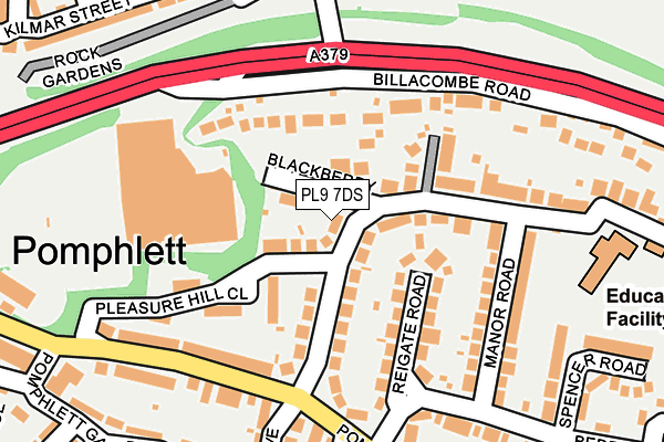 PL9 7DS map - OS OpenMap – Local (Ordnance Survey)