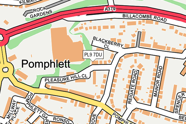 PL9 7DU map - OS OpenMap – Local (Ordnance Survey)