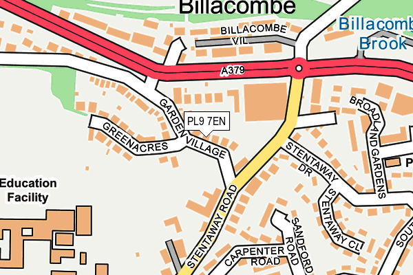 PL9 7EN map - OS OpenMap – Local (Ordnance Survey)