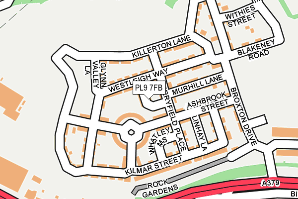 PL9 7FB map - OS OpenMap – Local (Ordnance Survey)