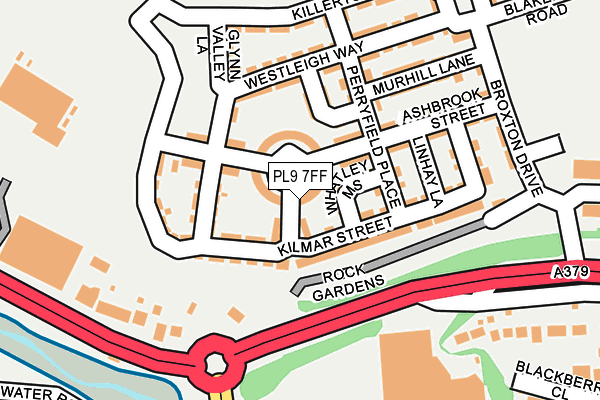 PL9 7FF map - OS OpenMap – Local (Ordnance Survey)