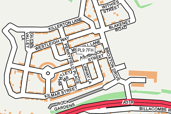 PL9 7FH map - OS OpenMap – Local (Ordnance Survey)