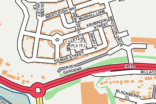 PL9 7FJ map - OS OpenMap – Local (Ordnance Survey)