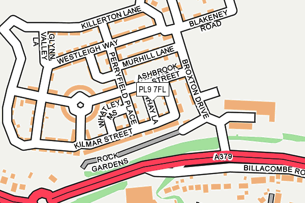 PL9 7FL map - OS OpenMap – Local (Ordnance Survey)