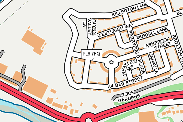 PL9 7FQ map - OS OpenMap – Local (Ordnance Survey)