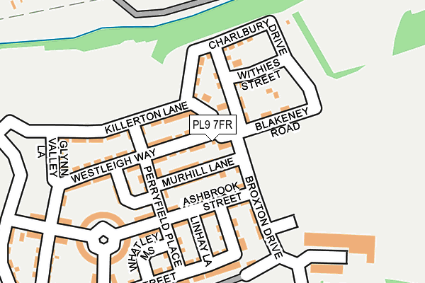 PL9 7FR map - OS OpenMap – Local (Ordnance Survey)