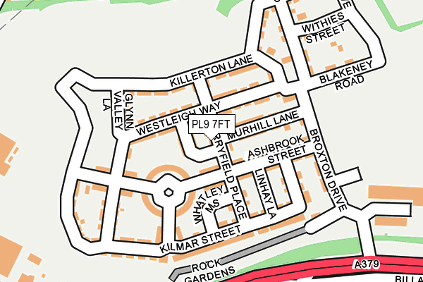 PL9 7FT map - OS OpenMap – Local (Ordnance Survey)