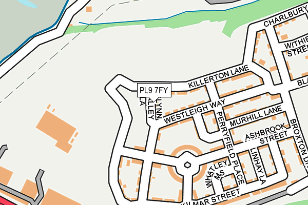 PL9 7FY map - OS OpenMap – Local (Ordnance Survey)