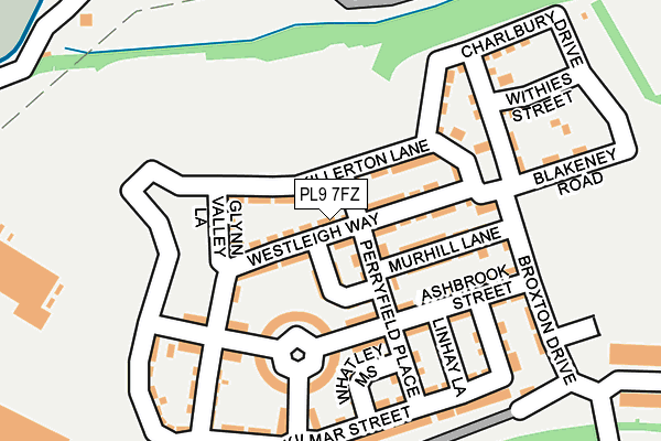 PL9 7FZ map - OS OpenMap – Local (Ordnance Survey)