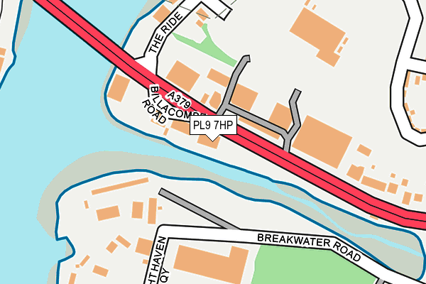 PL9 7HP map - OS OpenMap – Local (Ordnance Survey)