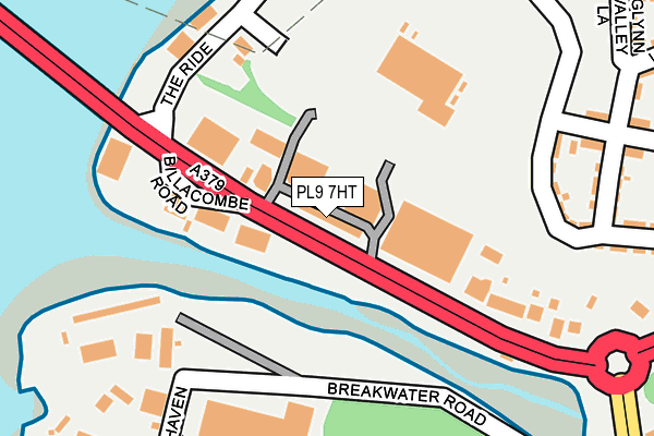 PL9 7HT map - OS OpenMap – Local (Ordnance Survey)