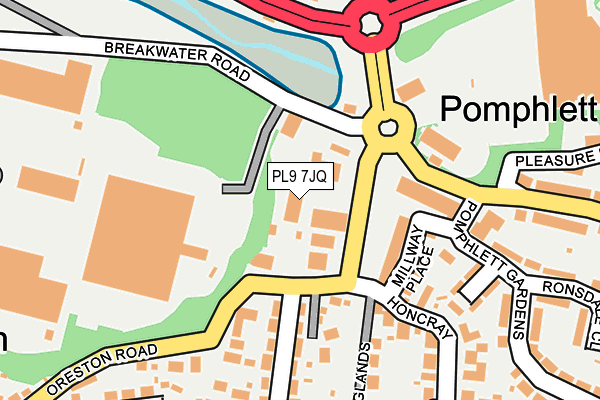 PL9 7JQ map - OS OpenMap – Local (Ordnance Survey)