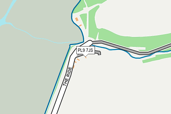 PL9 7JS map - OS OpenMap – Local (Ordnance Survey)