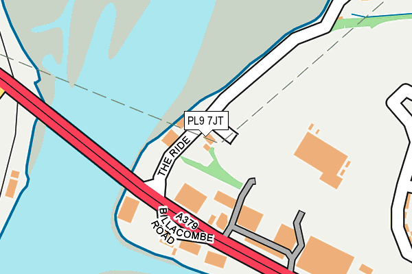 PL9 7JT map - OS OpenMap – Local (Ordnance Survey)