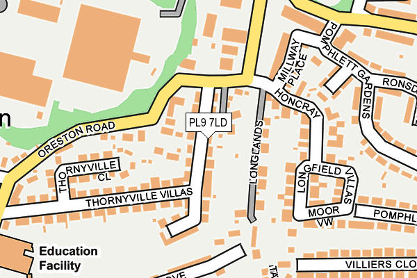 PL9 7LD map - OS OpenMap – Local (Ordnance Survey)