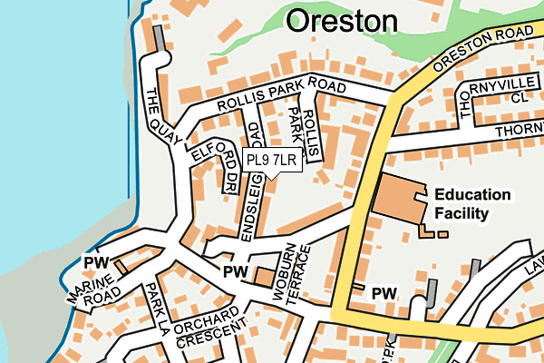 PL9 7LR map - OS OpenMap – Local (Ordnance Survey)