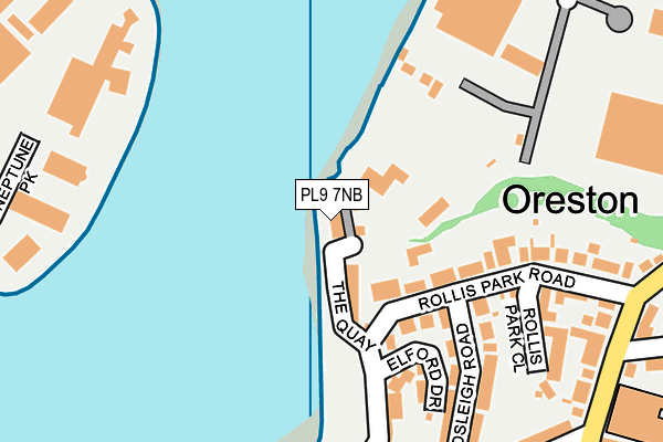 PL9 7NB map - OS OpenMap – Local (Ordnance Survey)