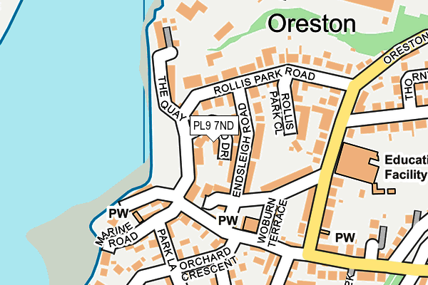 PL9 7ND map - OS OpenMap – Local (Ordnance Survey)