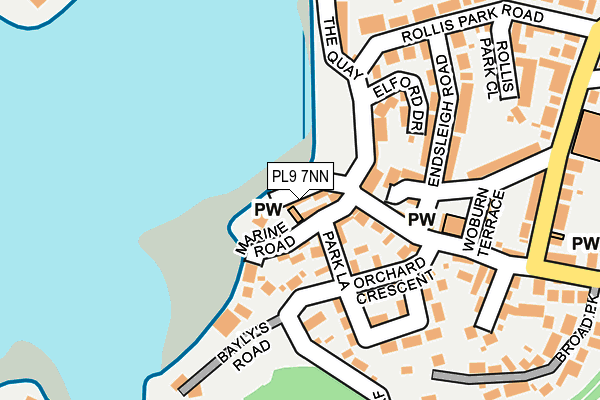 PL9 7NN map - OS OpenMap – Local (Ordnance Survey)