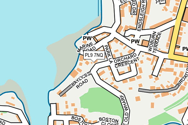 PL9 7NQ map - OS OpenMap – Local (Ordnance Survey)