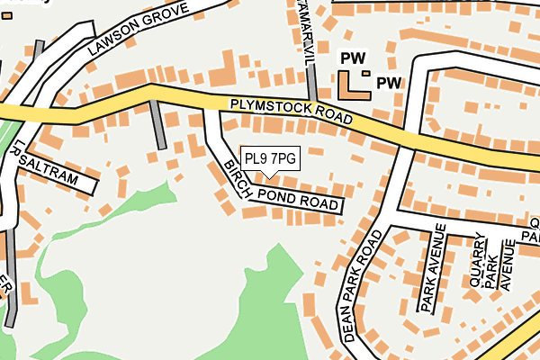 PL9 7PG map - OS OpenMap – Local (Ordnance Survey)