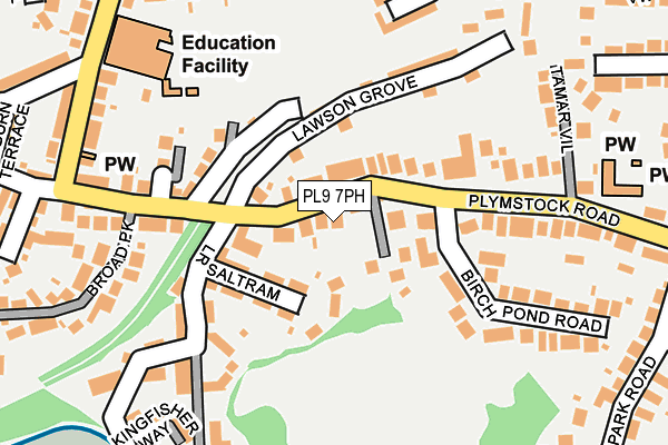 PL9 7PH map - OS OpenMap – Local (Ordnance Survey)