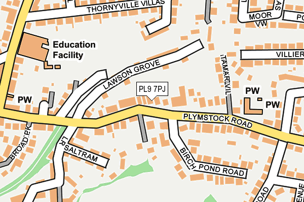 PL9 7PJ map - OS OpenMap – Local (Ordnance Survey)