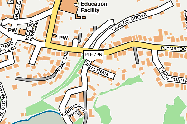 PL9 7PN map - OS OpenMap – Local (Ordnance Survey)