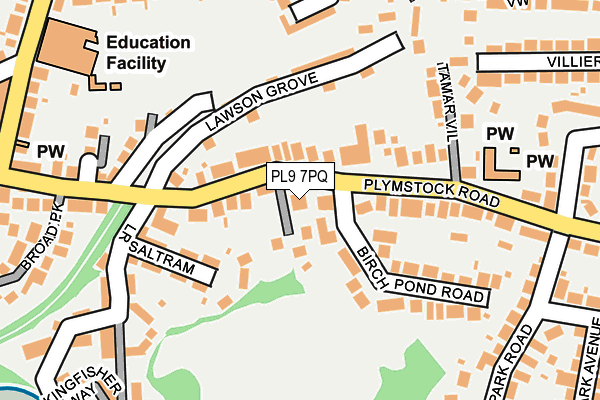 PL9 7PQ map - OS OpenMap – Local (Ordnance Survey)