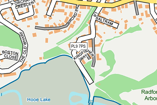 PL9 7PS map - OS OpenMap – Local (Ordnance Survey)