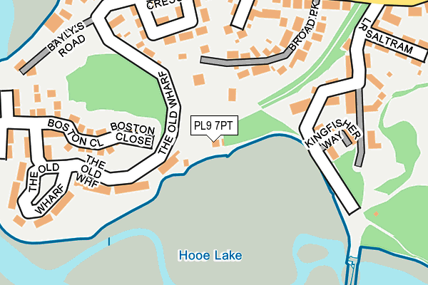 PL9 7PT map - OS OpenMap – Local (Ordnance Survey)