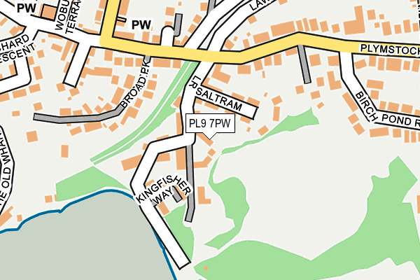 PL9 7PW map - OS OpenMap – Local (Ordnance Survey)