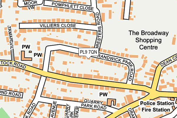 PL9 7QN map - OS OpenMap – Local (Ordnance Survey)