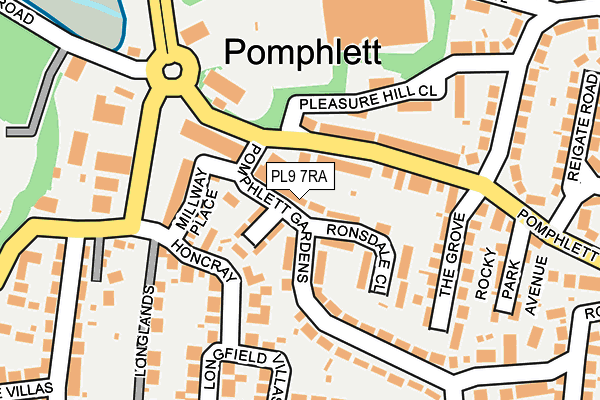 PL9 7RA map - OS OpenMap – Local (Ordnance Survey)