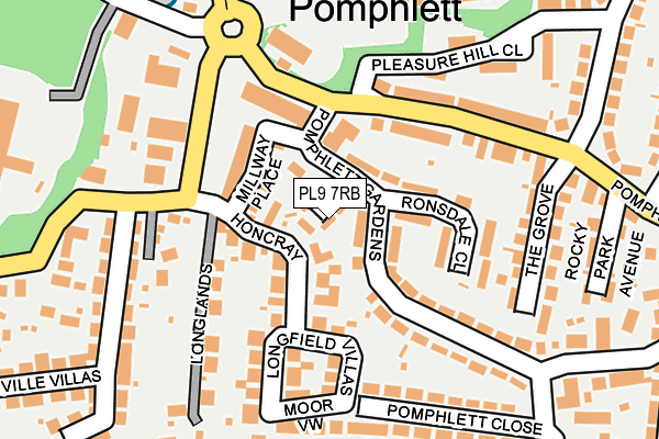 PL9 7RB map - OS OpenMap – Local (Ordnance Survey)