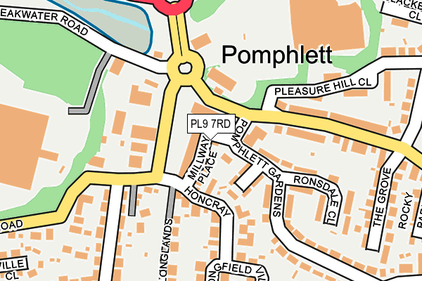 PL9 7RD map - OS OpenMap – Local (Ordnance Survey)