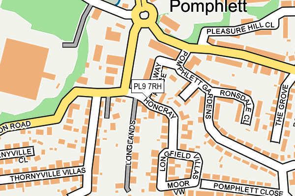 PL9 7RH map - OS OpenMap – Local (Ordnance Survey)